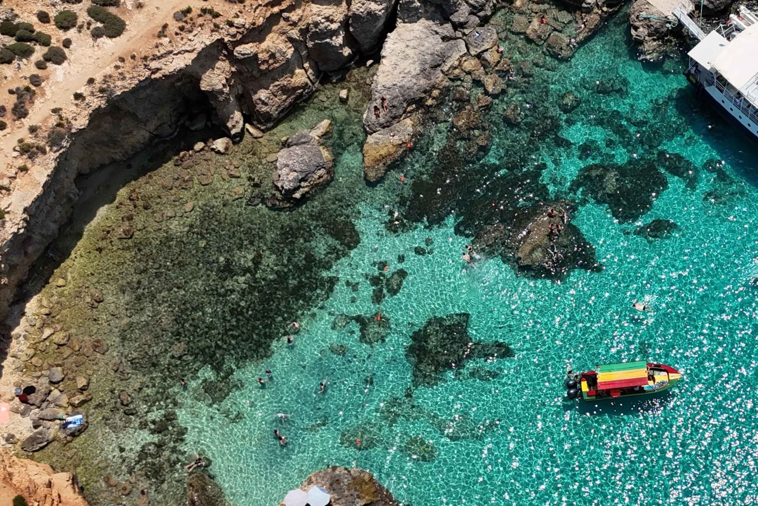 Comino: Crystal & Blue Lagoon, grotten, privé speedboot Malta