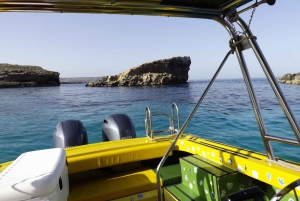 Błękitna Laguna: Comino i Kryształowa Laguna Prywatna łódź motorowa Malta