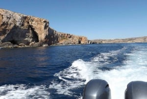 Blaue Lagune: Malta, Kristall-Lagune, Höhlen, privates Schnellboot