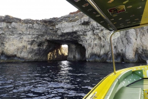 Comino:Crystal & Blue Lagoon,Caves, Private Speedboat Malta