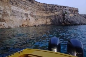 Błękitna Laguna: Comino i Kryształowa Laguna Prywatna łódź motorowa Malta