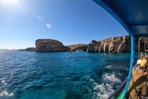 Comino: private charter to Crystal & Blue lagoon & Caves