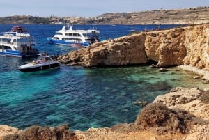 Depuis Gozo/Mellieha : Comino & Blue Lagoon Mitzi Boat Tour 4h
