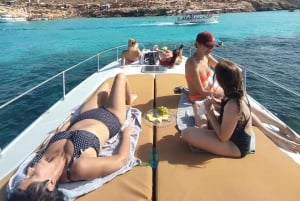 Z Gozo/Mellieha: Comino & Blue Lagoon Mitzi Boat Tour 4h