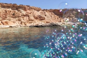 Från Gozo/Mellieha: Comino & Blå lagunen Mitzi båttur 4h