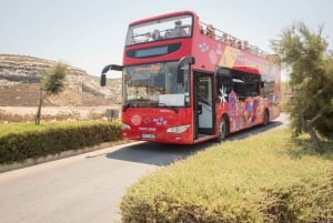 Grotte marine di Comino in motoscafo e biglietto per il bus Hop-On/Off Gozo