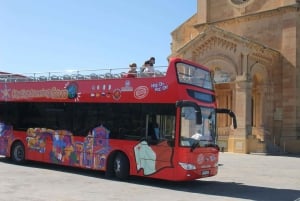 Grotte marine di Comino in motoscafo e biglietto per il bus Hop-On/Off Gozo