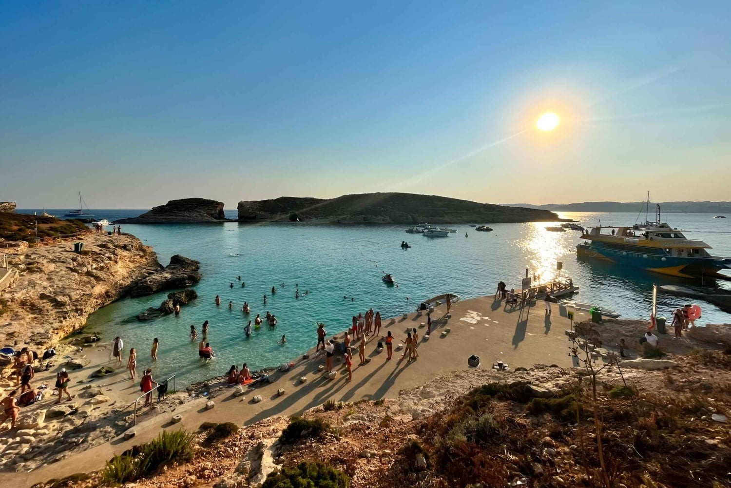 Evening Catamaran Ferry Cruise To The Blue Lagoon