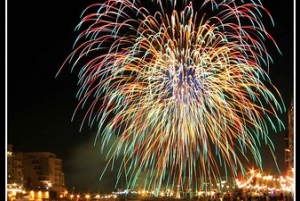 Evening of Colorful Festa Fireworks in Malta