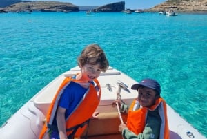 Blue Lagoon, Crystal Lagoon & Comino Caves Private Boat Tour