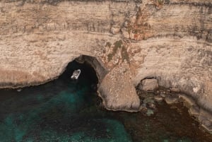 Blue Lagoon, Crystal Lagoon & Comino Caves Private Boat Tour