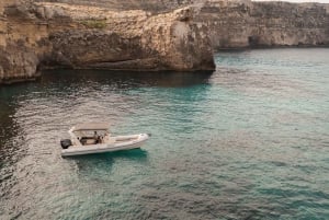 Blue Lagoon, Crystal Lagoon & Comino Caves Private Boat Tour