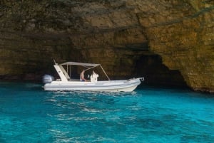 Blue Lagoon, Crystal Lagoon & Comino Caves Private Boat Tour