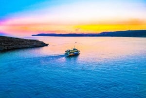 From Bugibba: Blue Lagoon Afternoon Swim with Sunset Cruise