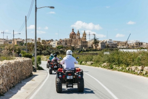 Da Tour di un giorno a Gozo in quad con pranzo e giro in barca