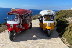 From Malta: Gozo Tuk-Tuk Tour with Comino Mini Cruise