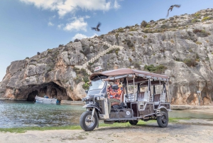 From Malta: Gozo Tuk-Tuk Tour with Comino Mini Cruise