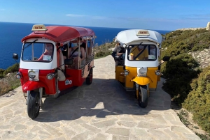 From Malta: Gozo Tuk-Tuk Tour with Comino Mini Cruise