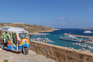 From Malta: Gozo Tuk-Tuk Tour with Comino Mini Cruise