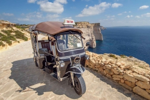 From Malta: Gozo Tuk-Tuk Tour with Comino Mini Cruise