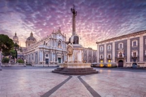 From Malta: Guided Day Trip to Taormina & Mt. Etna in Sicily