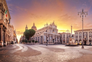 From Malta: Guided Day Trip to Taormina & Mt. Etna in Sicily