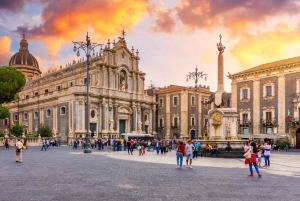 From Malta: Guided Day Trip to Taormina & Mt. Etna in Sicily