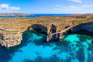 Malta: Gozo, luolat, siniset ja kristallilaguunit puolipäiväinen risteily.