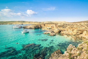 Mellieha: Crociera con acqua intorno a Comino, Laguna Blu e Gozo
