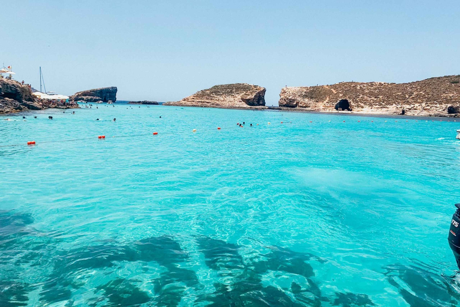 From Sliema: Comino & Blue Lagoon tour with Boat Ride