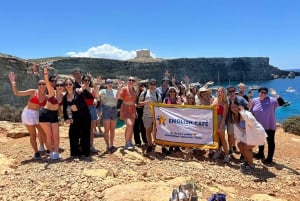 From Sliema: Comino & Blue Lagoon tour with Boat Ride