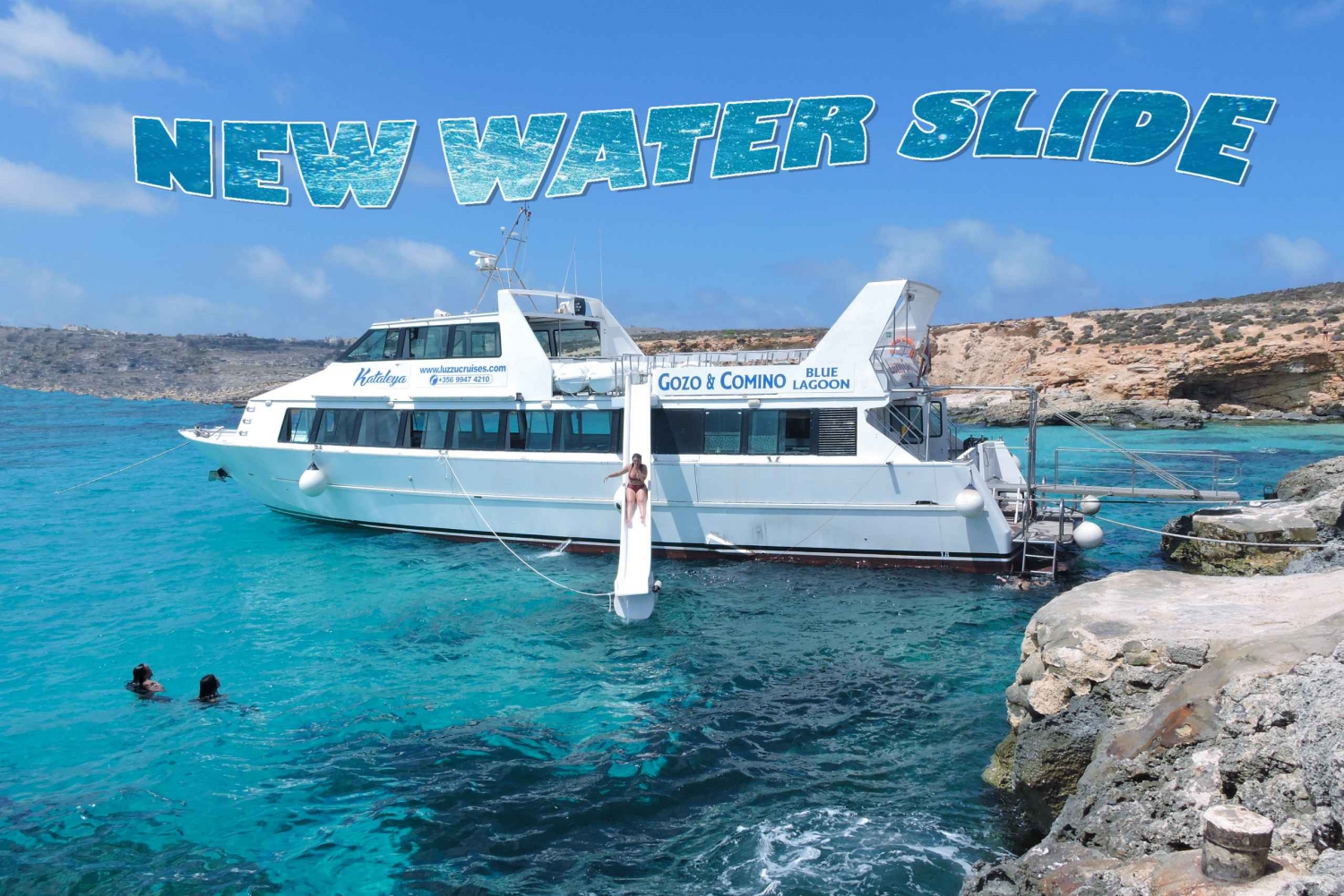 From Sliema: Comino, Crystal Lagoon, and Blue Lagoon Cruise