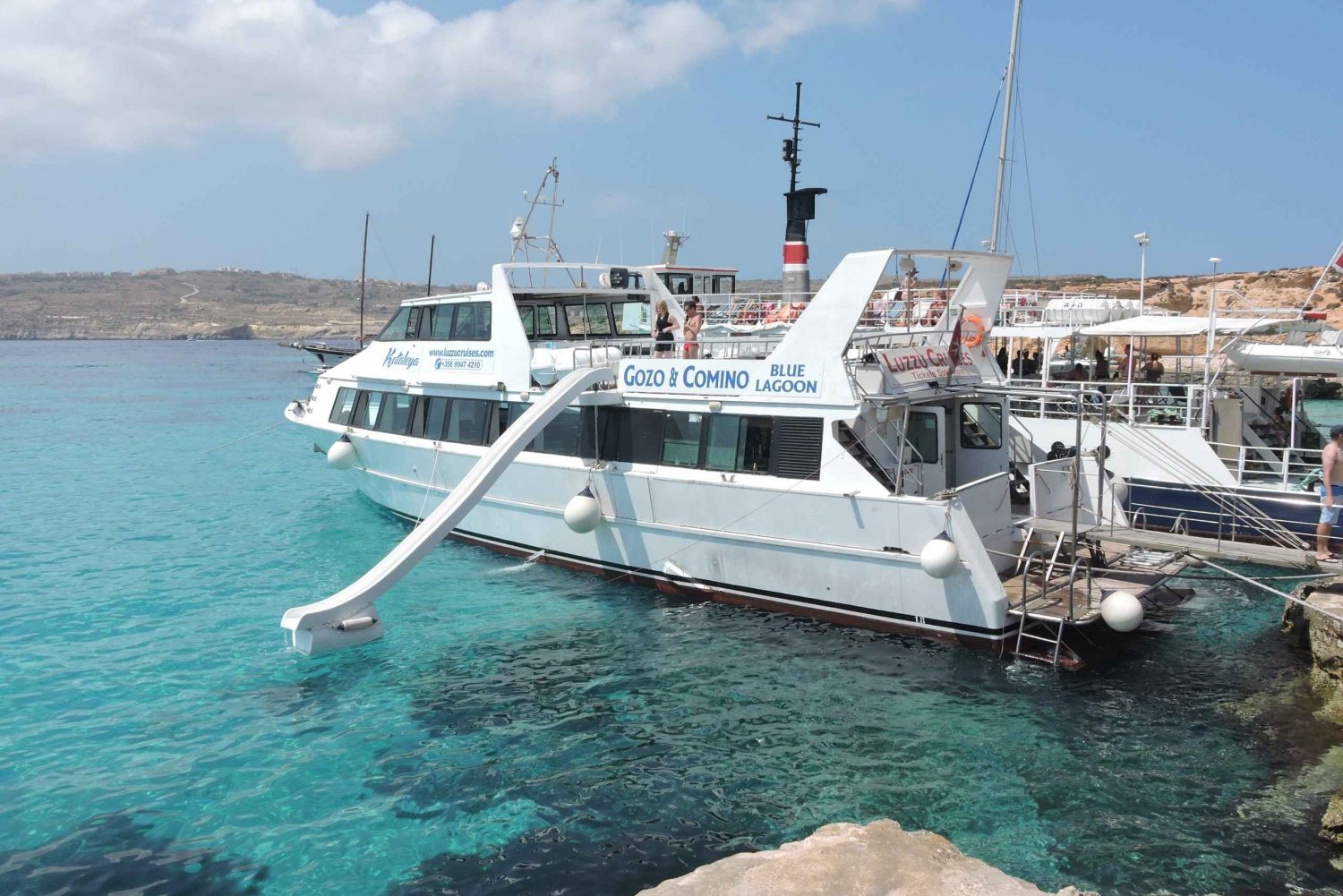 Vanuit Sliema: Dagtocht op Gozo, Comino en de Blue Lagoon