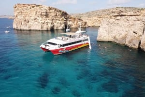 Desde Sliema: Crucero de un día por Gozo, Comino y la Laguna Azul