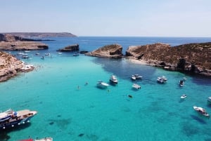 De Sliema: Cruzeiro de um dia por Gozo, Comino e a Lagoa Azul
