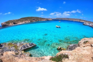 From Sliema: Gozo, Comino & The Blue Lagoon Boat & Bus Tour