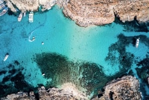 Från Sliema: Gozo, Comino & Den Blå Lagunen Båt- & Busstur