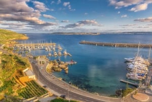 Da Sliema: Tour in barca e autobus di Gozo, Comino e della laguna blu