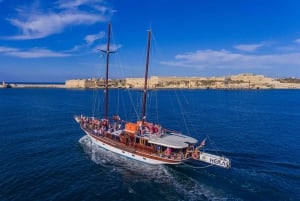 Fra Sliema: Three Bay Cruise med lunsj og transport