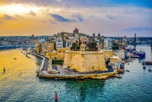 Vanuit Sliema: Valletta en de rondvaart door de drie steden
