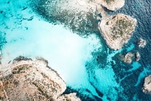 Från St Julian's: Tur med motorbåt till Comino och Blå lagunen