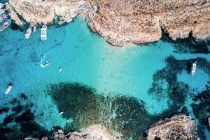 From St. Julian's: Comino and Blue Lagoon Trip by Speedboat