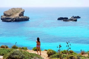 From St. Julian's: Comino and Blue Lagoon Trip by Speedboat