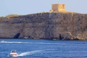 From St. Julian's: Comino and Blue Lagoon Trip by Speedboat