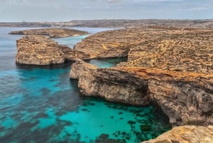 From St. Julian's: Comino and Blue Lagoon Trip by Speedboat