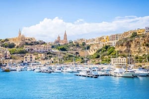 Från St Julian's: Gozo, Comino & Blå lagunen med motorbåt