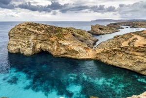 Fra St. Julian's: Gozo, Comino og Blå lagune med motorbåt