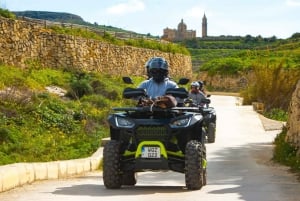 Från Valletta: Blå lagunen och Gozo Tour w / Quads och middag