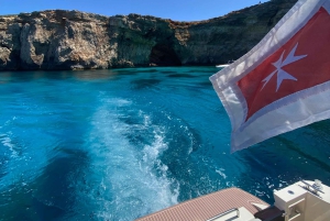Heldags privat båtcharter i Malta & Comino