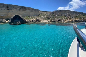 Heldags privat båtcharter i Malta & Comino